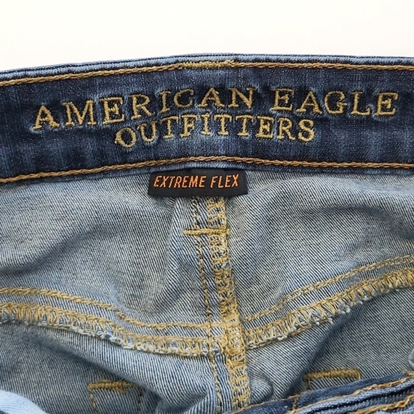 American Eagle Outfitters Men's Jeans Extreme Flex Slim Straight Dark Blue 28X30 - Picture 3 of 14